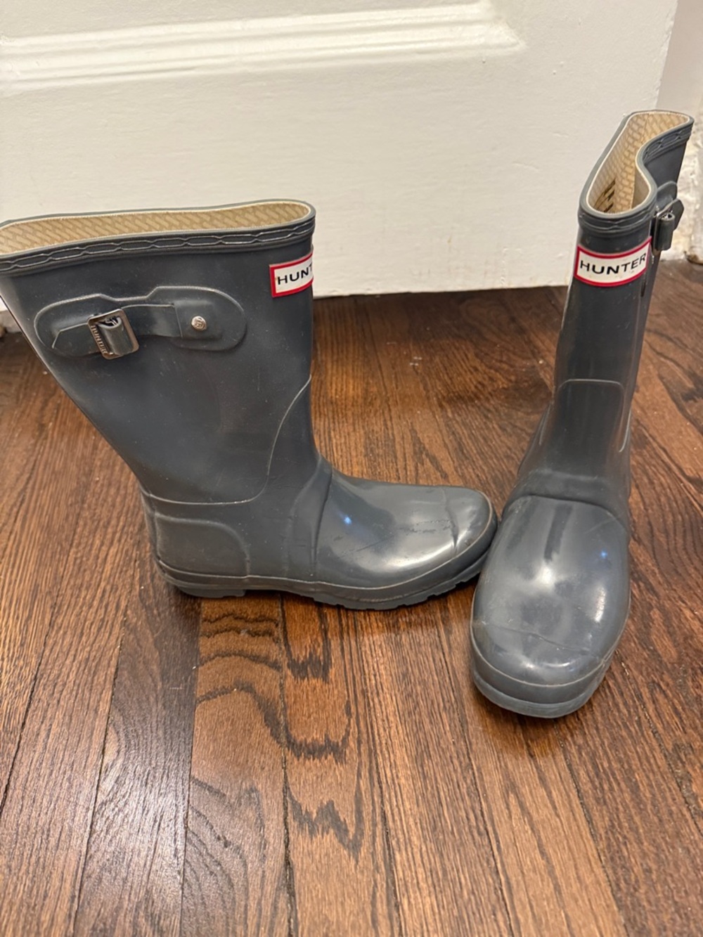 Hunter women’s Slate Gray Short Rain Boots